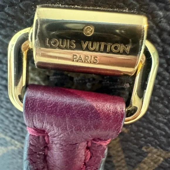 Louis Vuitton Pallas BB Monogram Brown and Burgundy Handbag - Picture 14 of 16